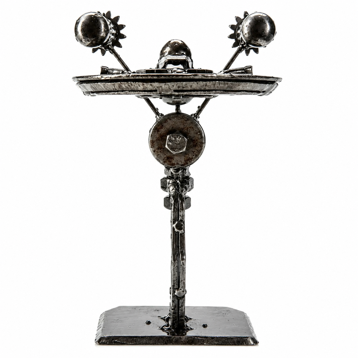 7" Enterprise — Star Trek Recycled Metal Sculpture (Inspired by Enterprise)