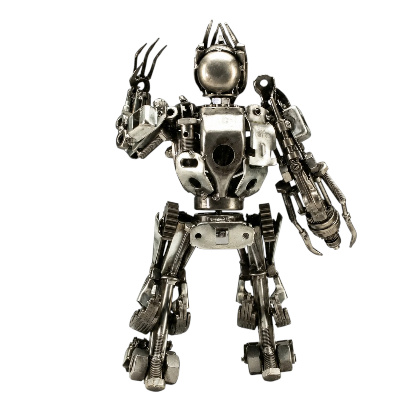 16" Megatron Recycled Metal Sculpture (Inspired by Megatron)