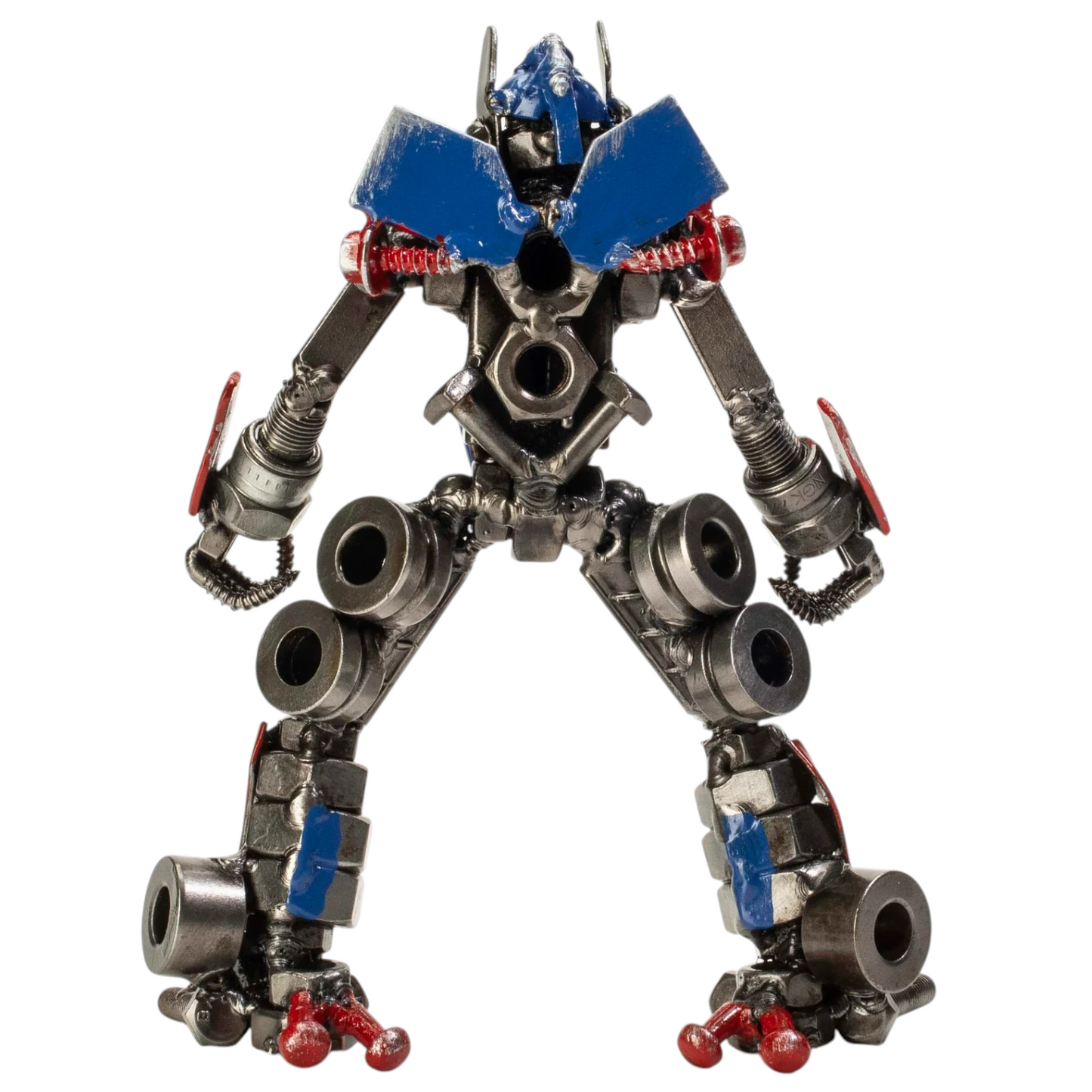 7" Optimus Prime Recycled Metal Sculpture (Inspired by Optimus Prime)