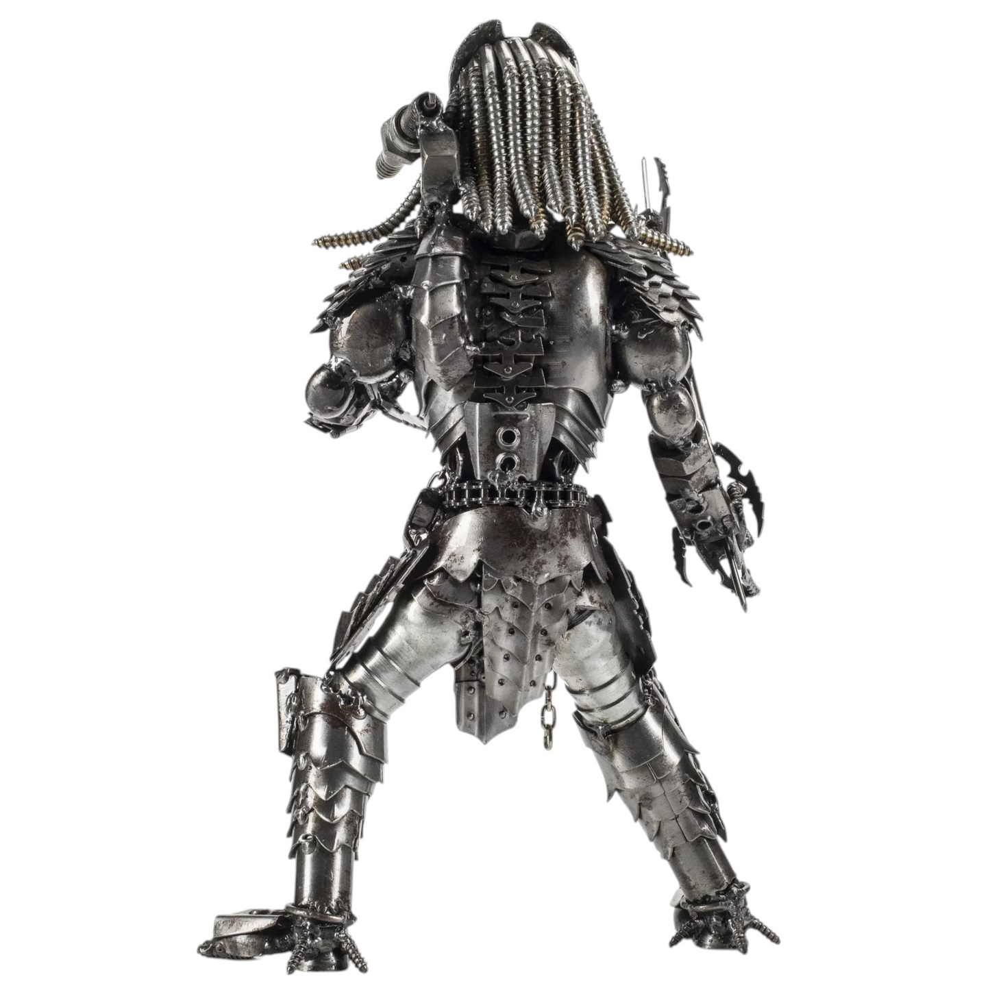 14" Predator Recycled Metal Sculpture (Inspired by Predator)