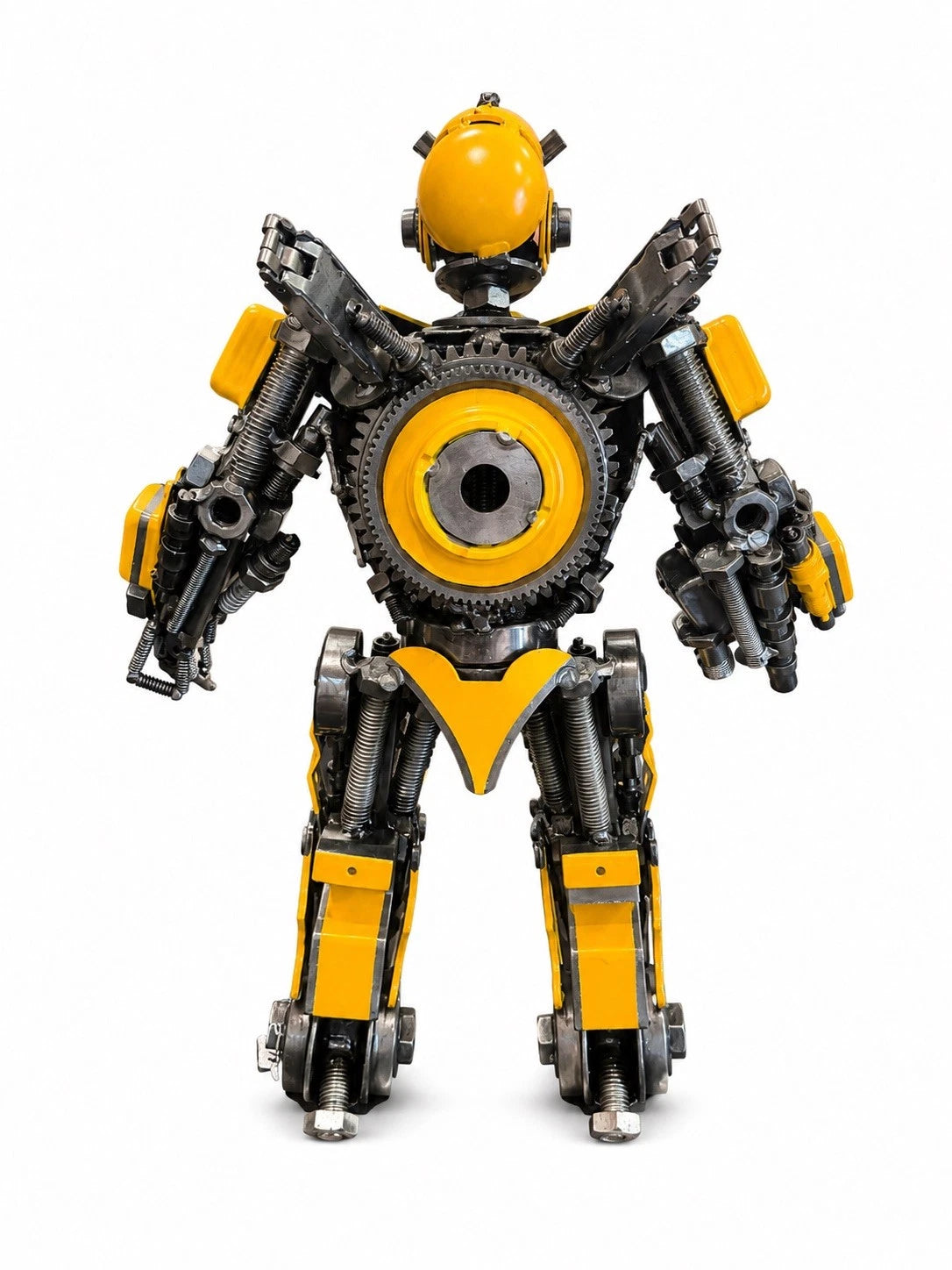 16" Bumblebee Recycled Metal Sculpture (Inspired by Bumblebee)