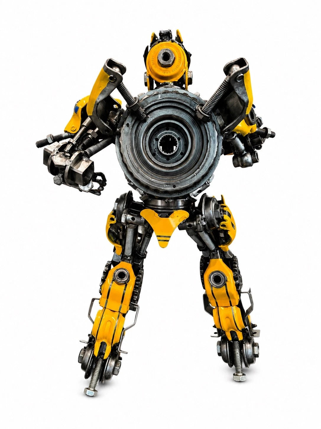 22" Bumblebee Recycled Metal Sculpture (Inspired by Bumblebee)