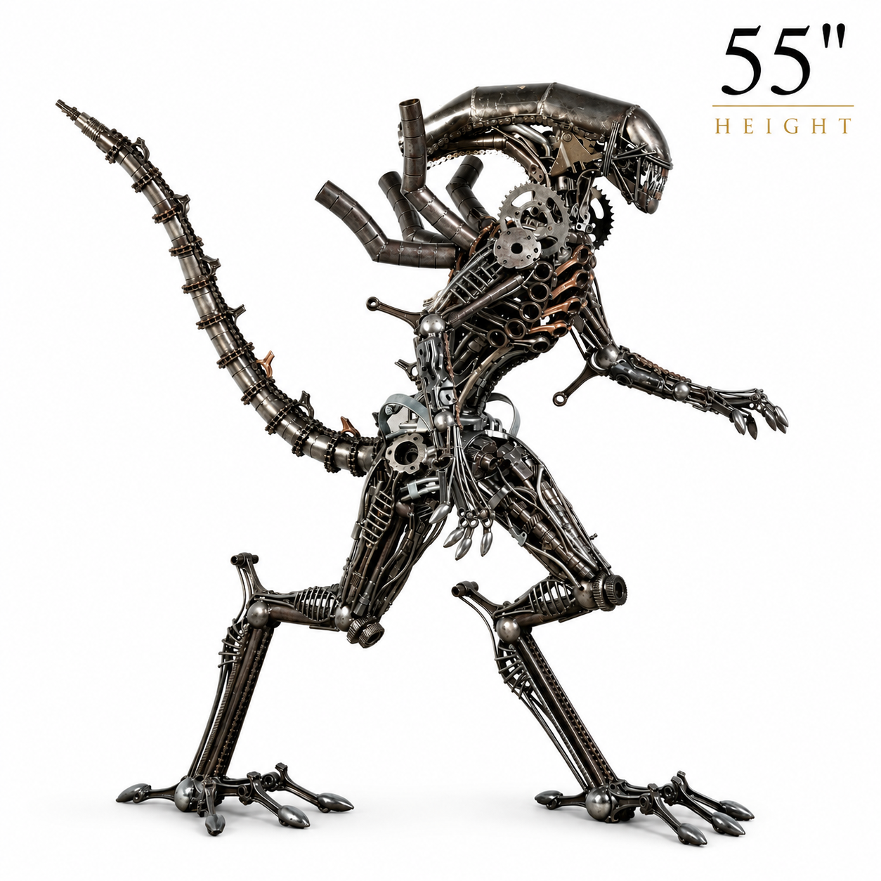 Alien Recycled Metal Sculpture (Inspired by Alien)