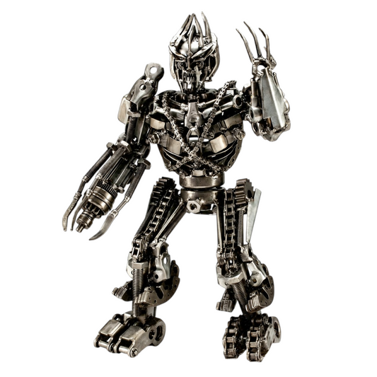 16" Megatron Recycled Metal Sculpture (Inspired by Megatron)