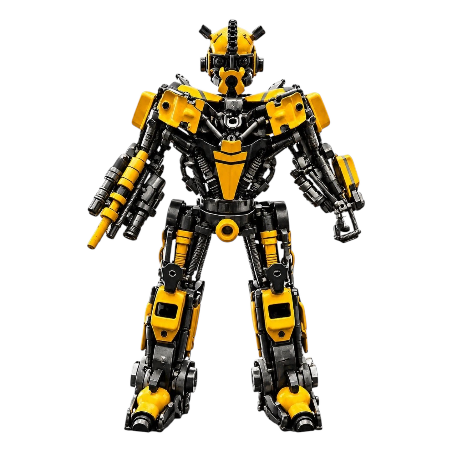 16" Bumblebee Recycled Metal Sculpture (Inspired by Bumblebee)
