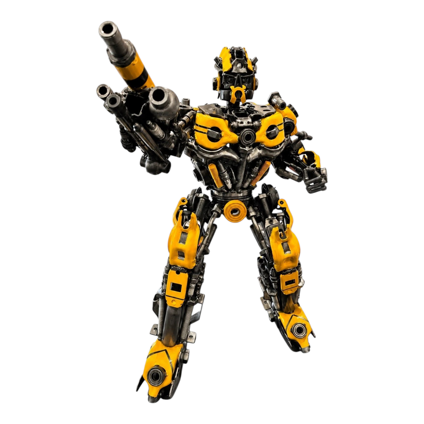 22" Bumblebee Recycled Metal Sculpture (Inspired by Bumblebee)