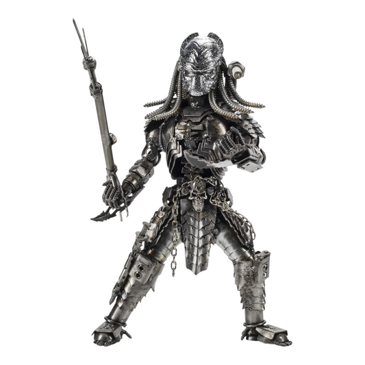 14" Predator Recycled Metal Sculpture (Inspired by Predator)