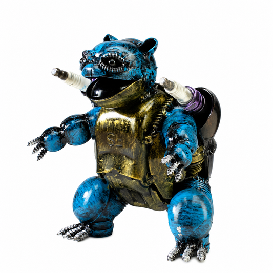 Blastoise Recycled Metal Sculpture (Inspired by Blastoise)