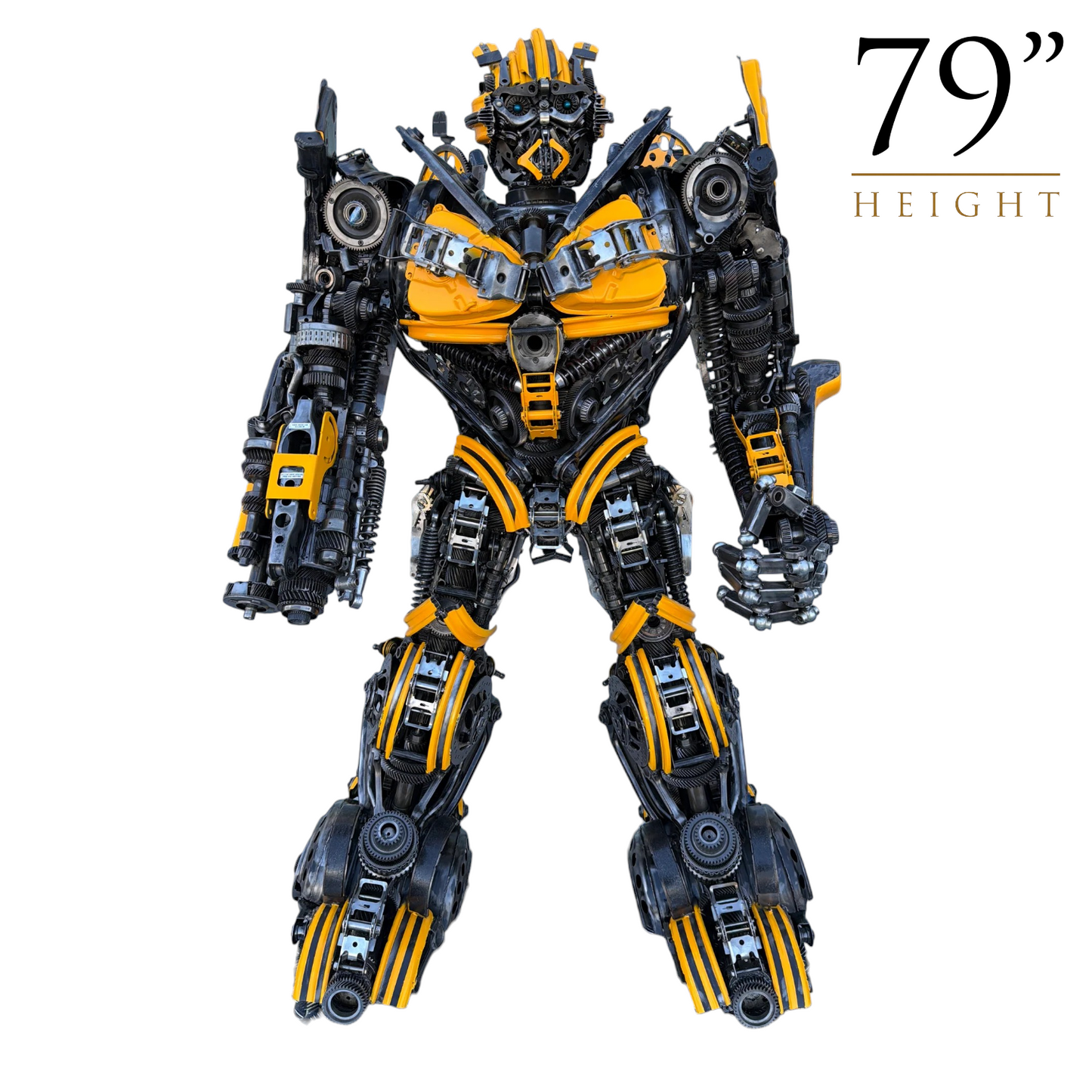 Bumblebee Recycled Metal Sculpture (Inspired by Bumblebee)