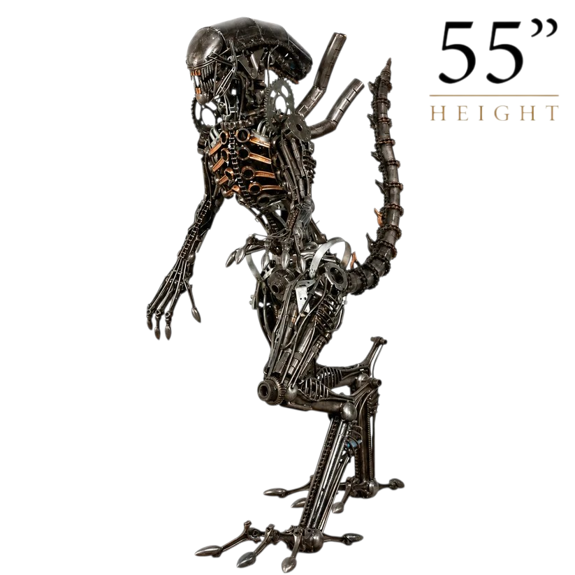 Alien Recycled Metal Sculpture (Inspired by Alien)
