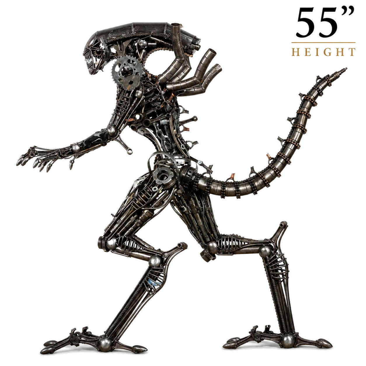 Alien Recycled Metal Sculpture (Inspired by Alien)