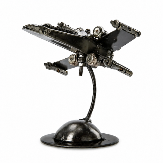 X-Wing Recycled Metal Sculpture (Inspired by X-Wing)