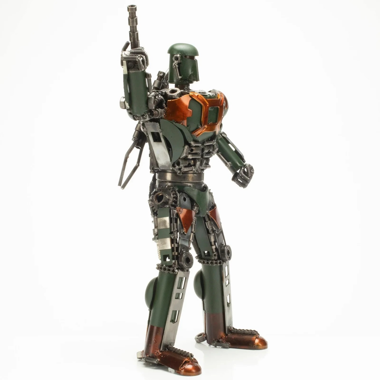 20" Boba Fett Recycled Metal Sculpture (Inspired by Boba Fett)