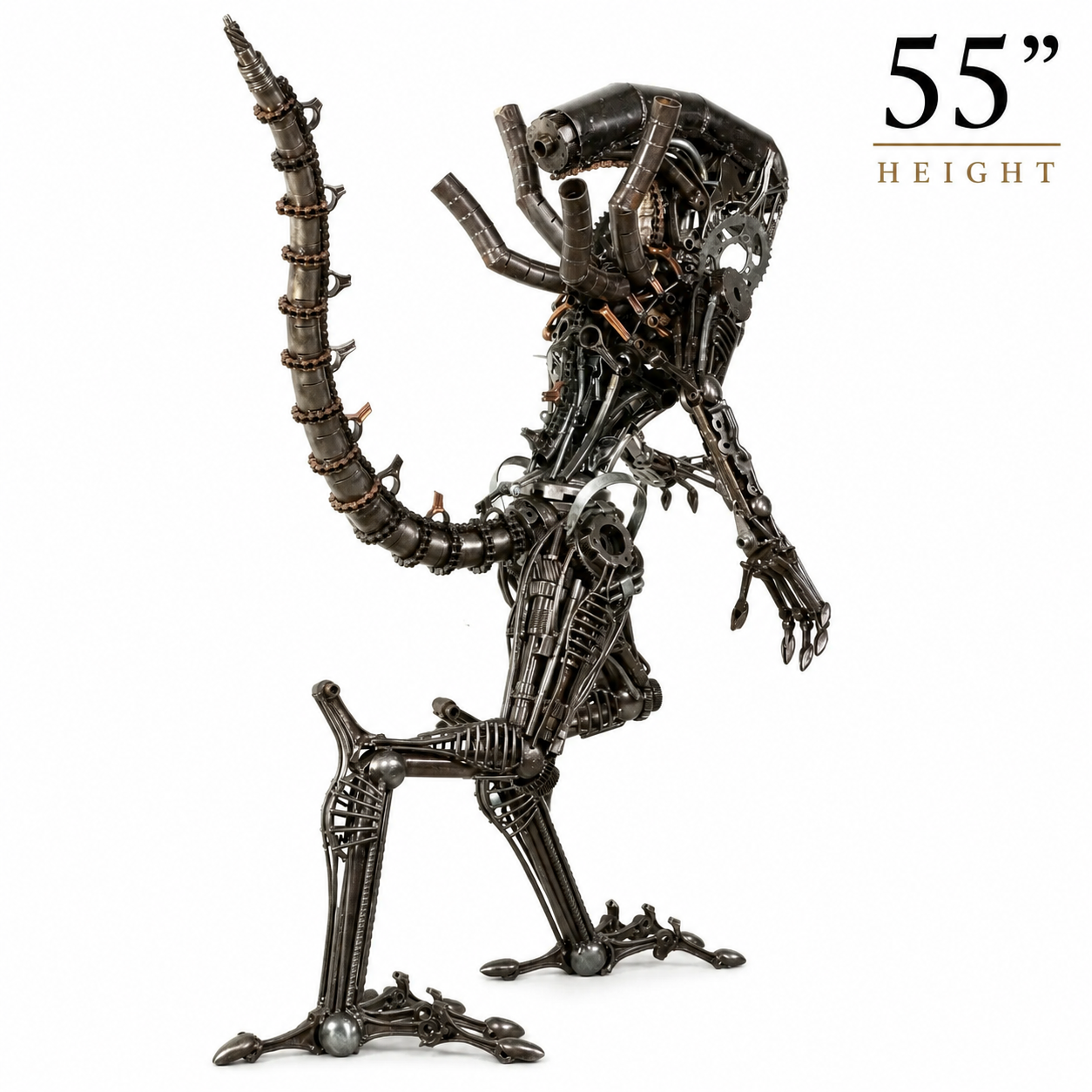 Alien Recycled Metal Sculpture (Inspired by Alien)