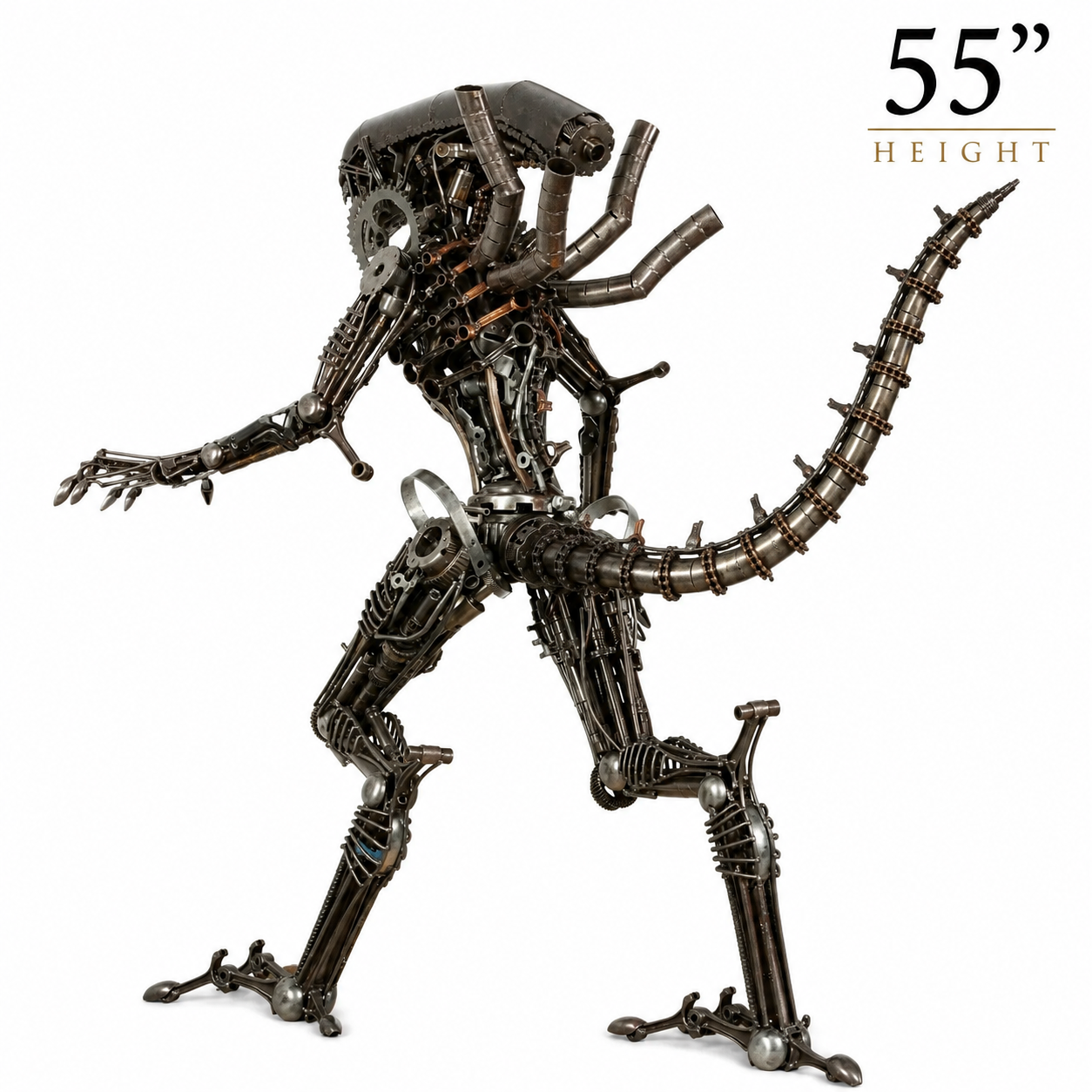 Alien Recycled Metal Sculpture (Inspired by Alien)