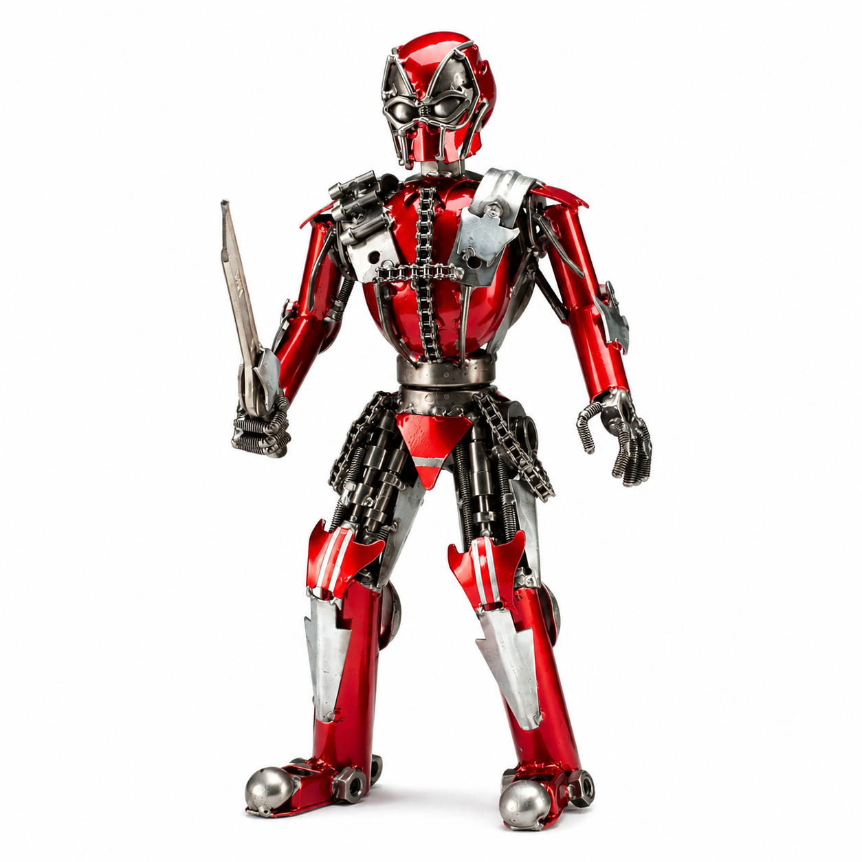 16" Deadpool Recycled Metal Sculpture (Inspired by Deadpool)