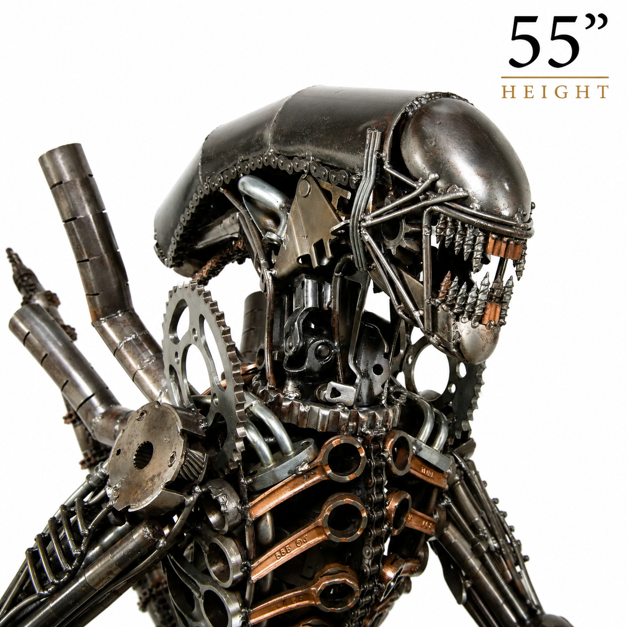 Alien Recycled Metal Sculpture (Inspired by Alien)
