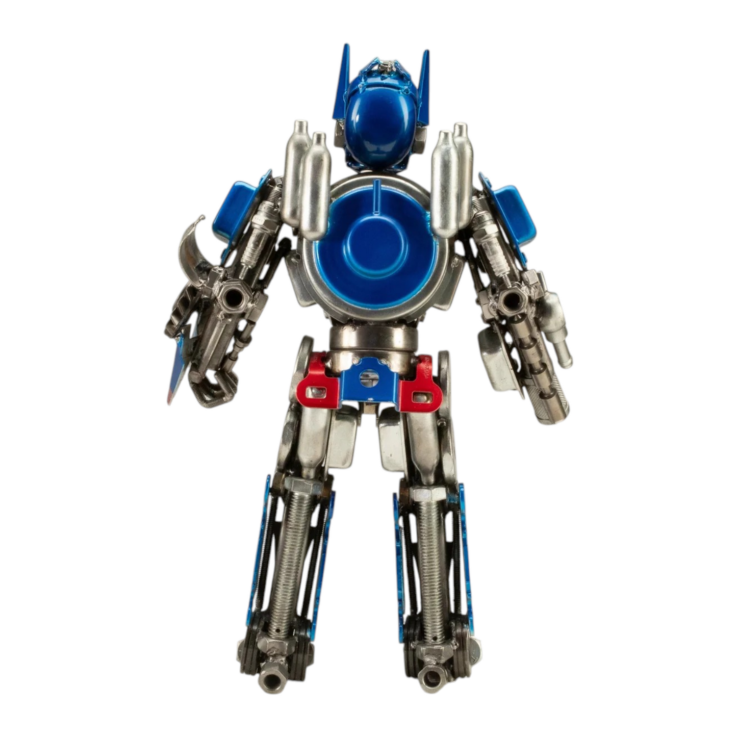 16" Optimus Prime Recycled Metal Sculpture (Inspired by Optimus Prime)