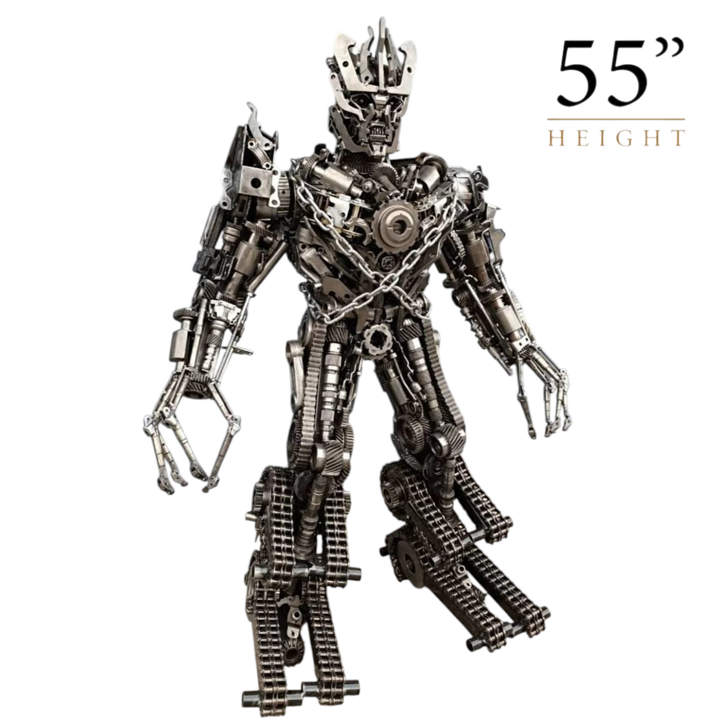 Megatron Recycled Metal Sculpture (Inspired by Megatron)