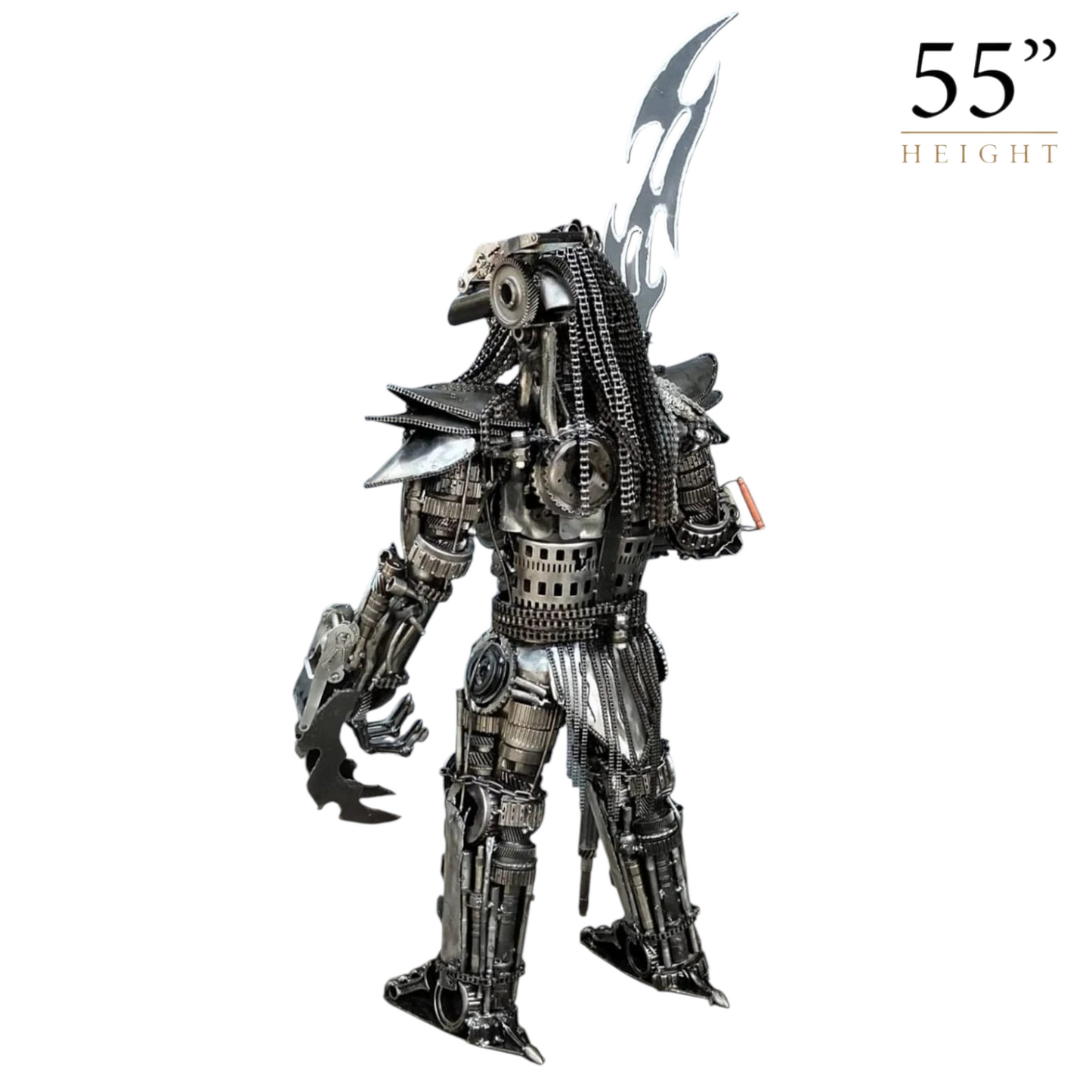Predator Recycled Metal Sculpture (Inspired by Predator)