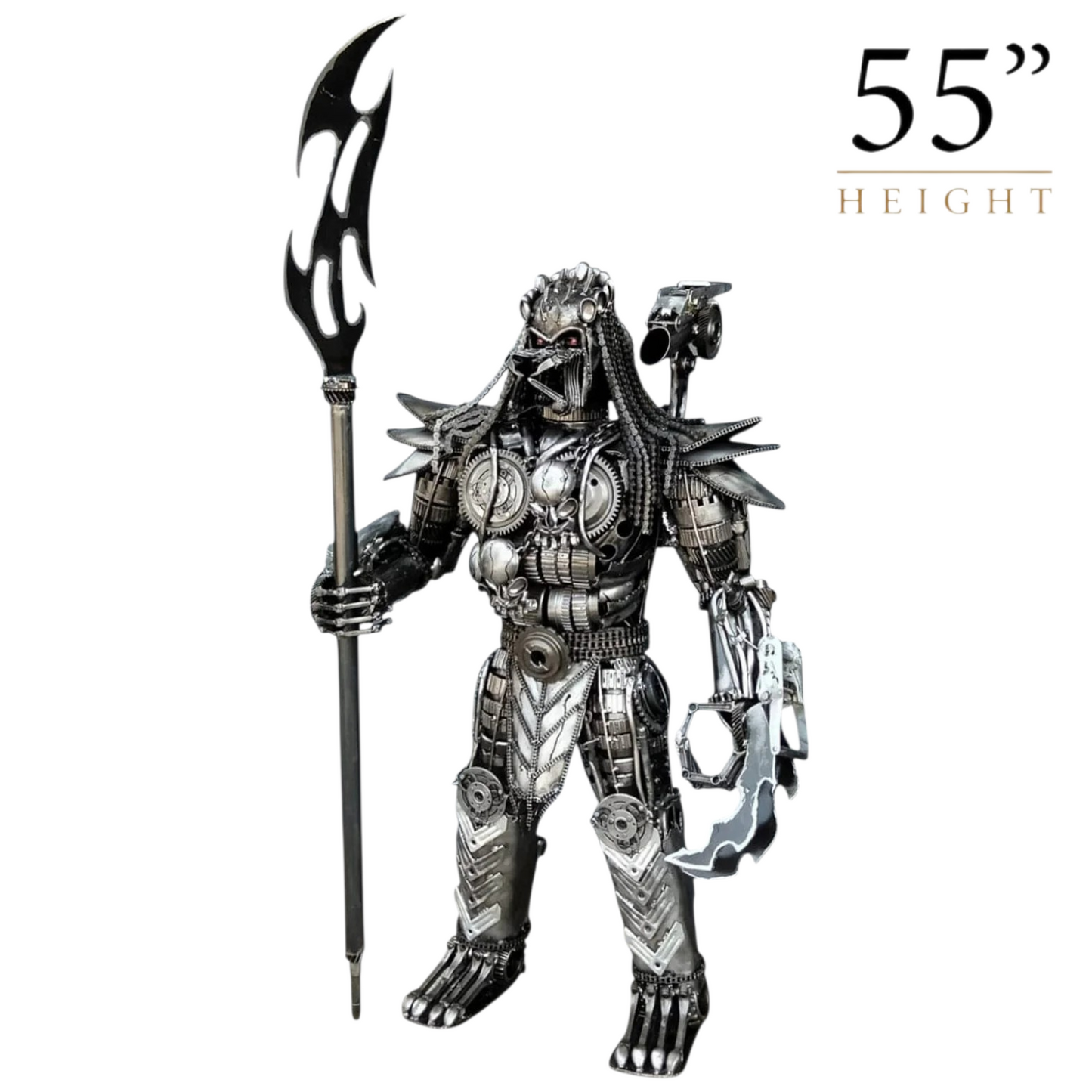 Predator Recycled Metal Sculpture (Inspired by Predator)