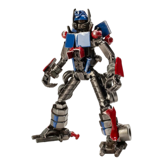 7" Optimus Prime Recycled Metal Sculpture (Inspired by Optimus Prime)