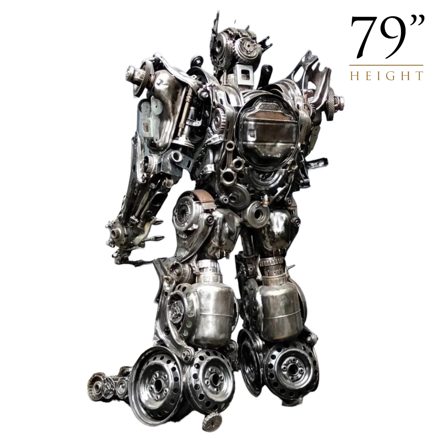 Megatron Recycled Metal Sculpture (Inspired by Megatron)