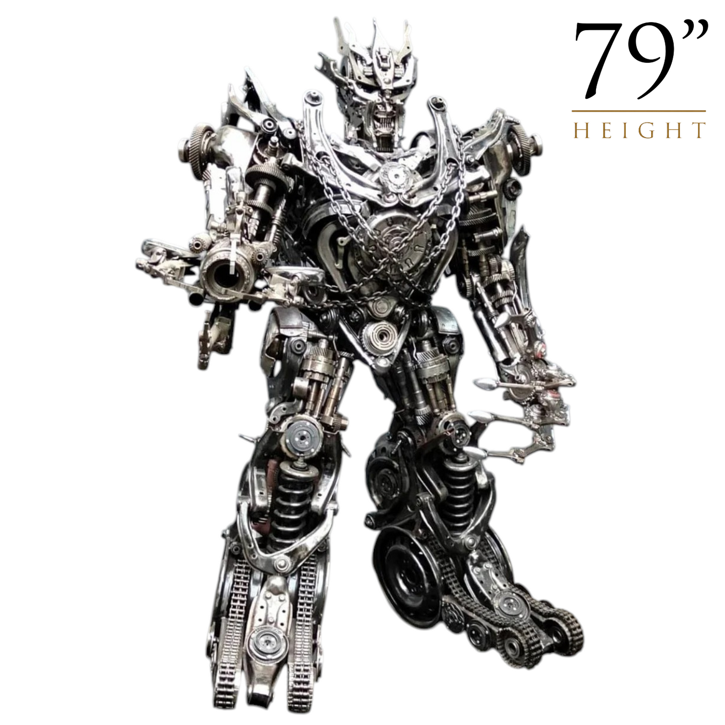 Megatron Recycled Metal Sculpture (Inspired by Megatron)