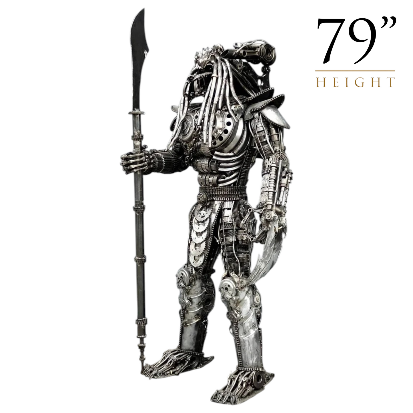 Predator Recycled Metal Sculpture (Inspired by Predator)