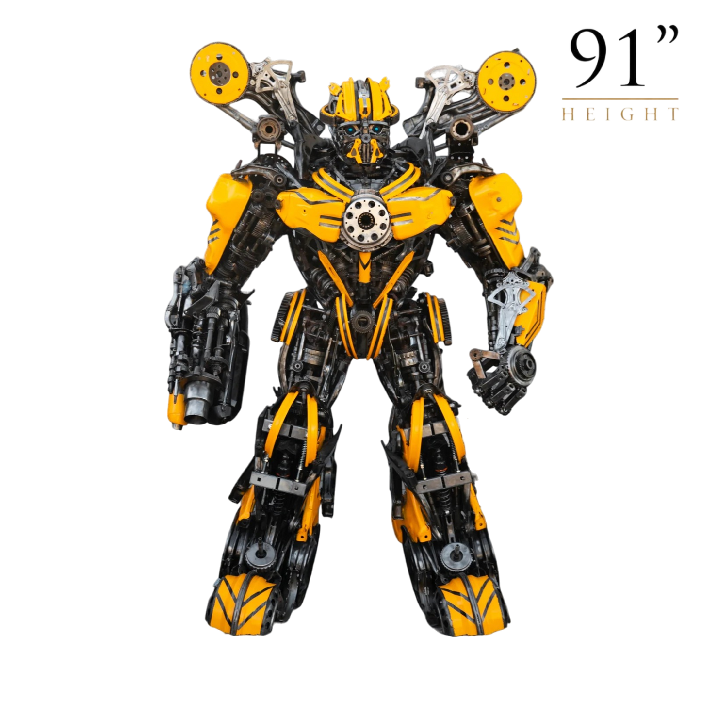 Bumblebee Recycled Metal Sculpture (Inspired by Bumblebee)