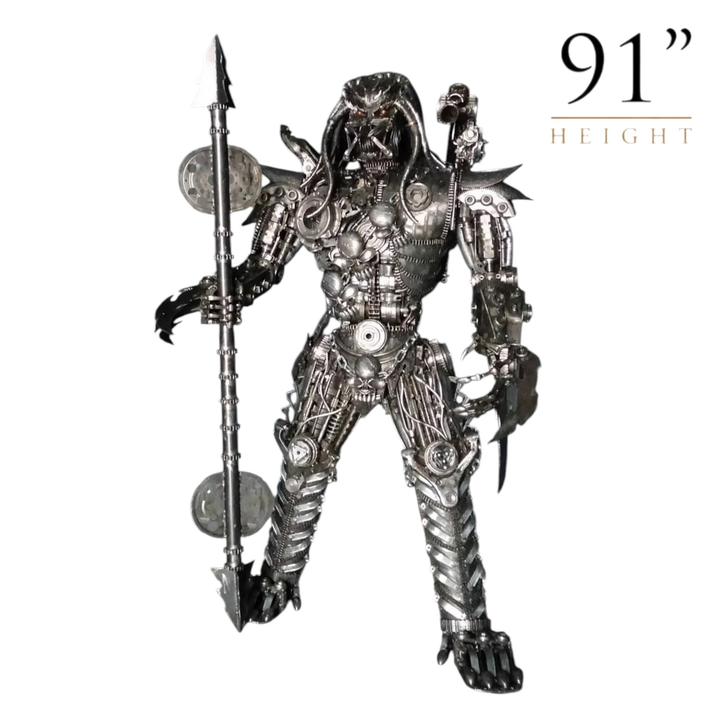 Predator Recycled Metal Sculpture (Inspired by Predator)