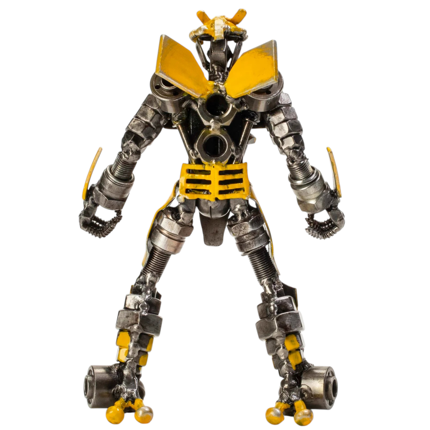 7" Bumblebee Recycled Metal Sculpture (Inspired by Bumblebee)
