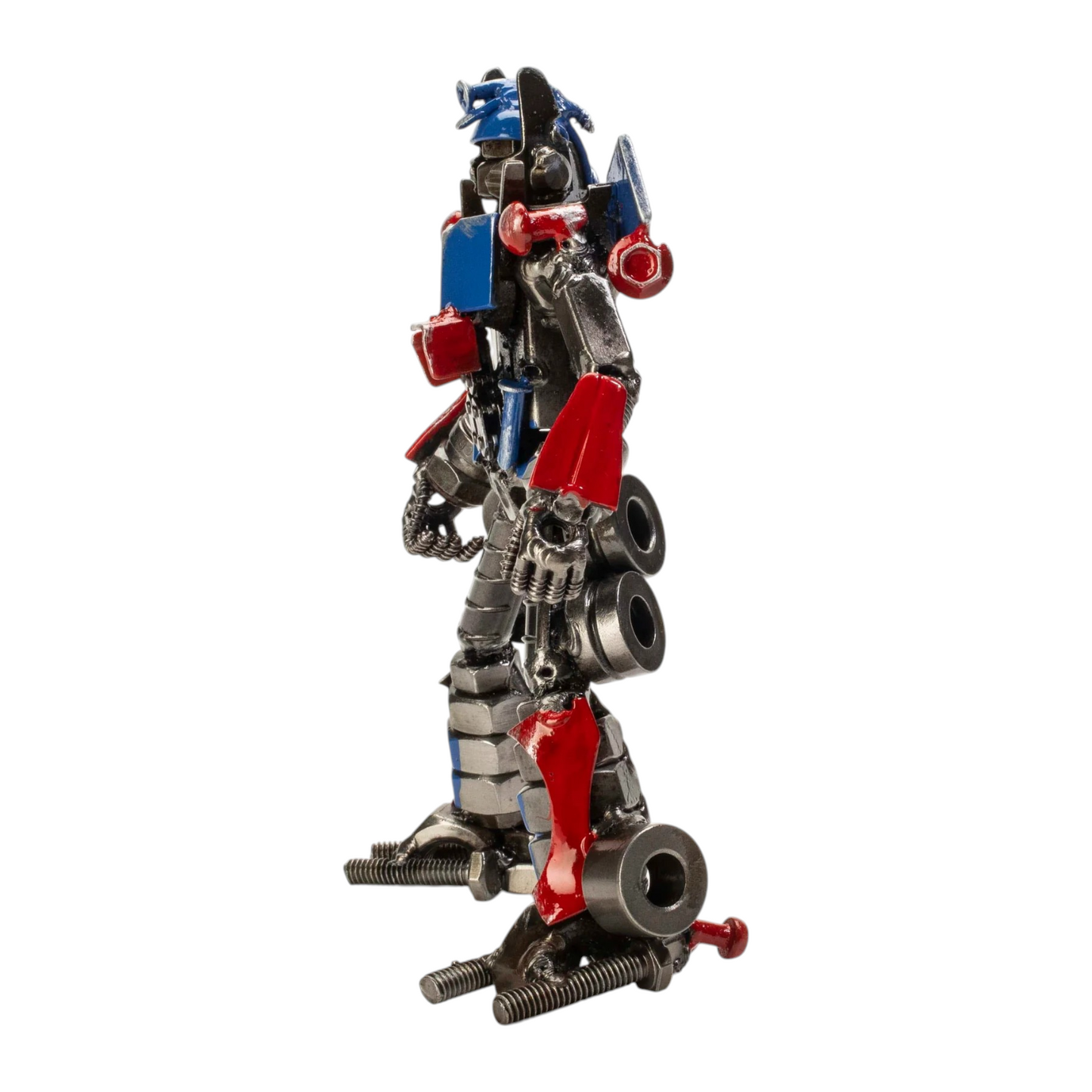 7" Optimus Prime Recycled Metal Sculpture (Inspired by Optimus Prime)