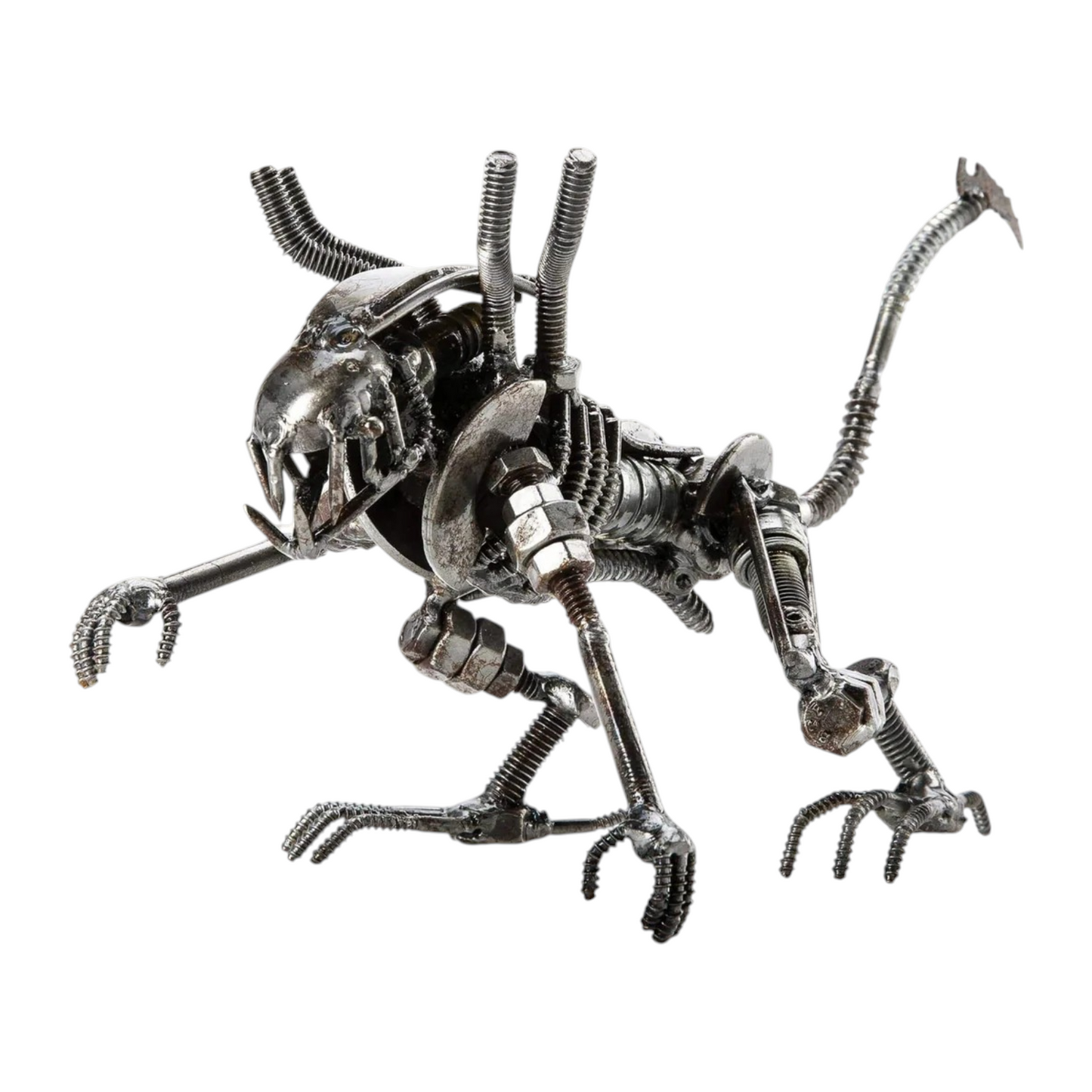 6" Alien Xenomorph Recycled Metal Sculpture (Inspired by Alien)