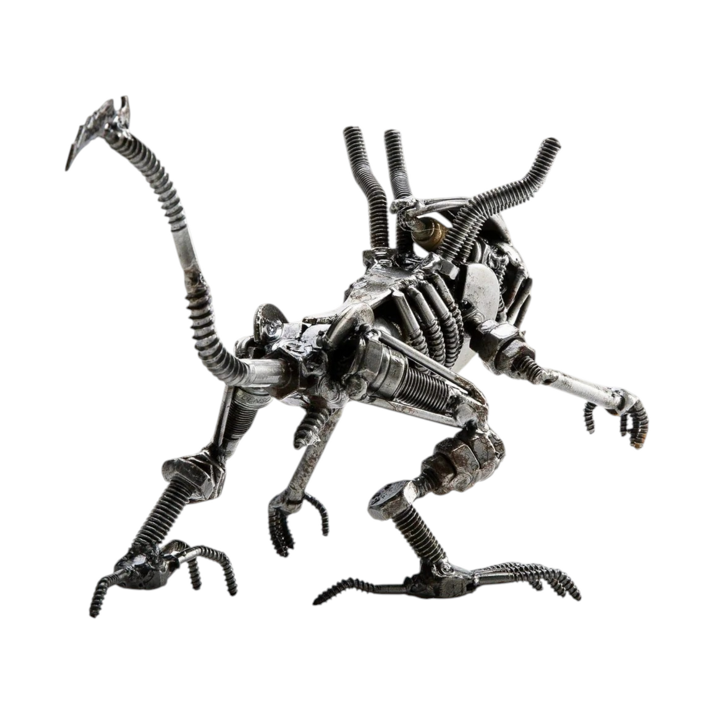 6" Alien Xenomorph Recycled Metal Sculpture (Inspired by Alien)