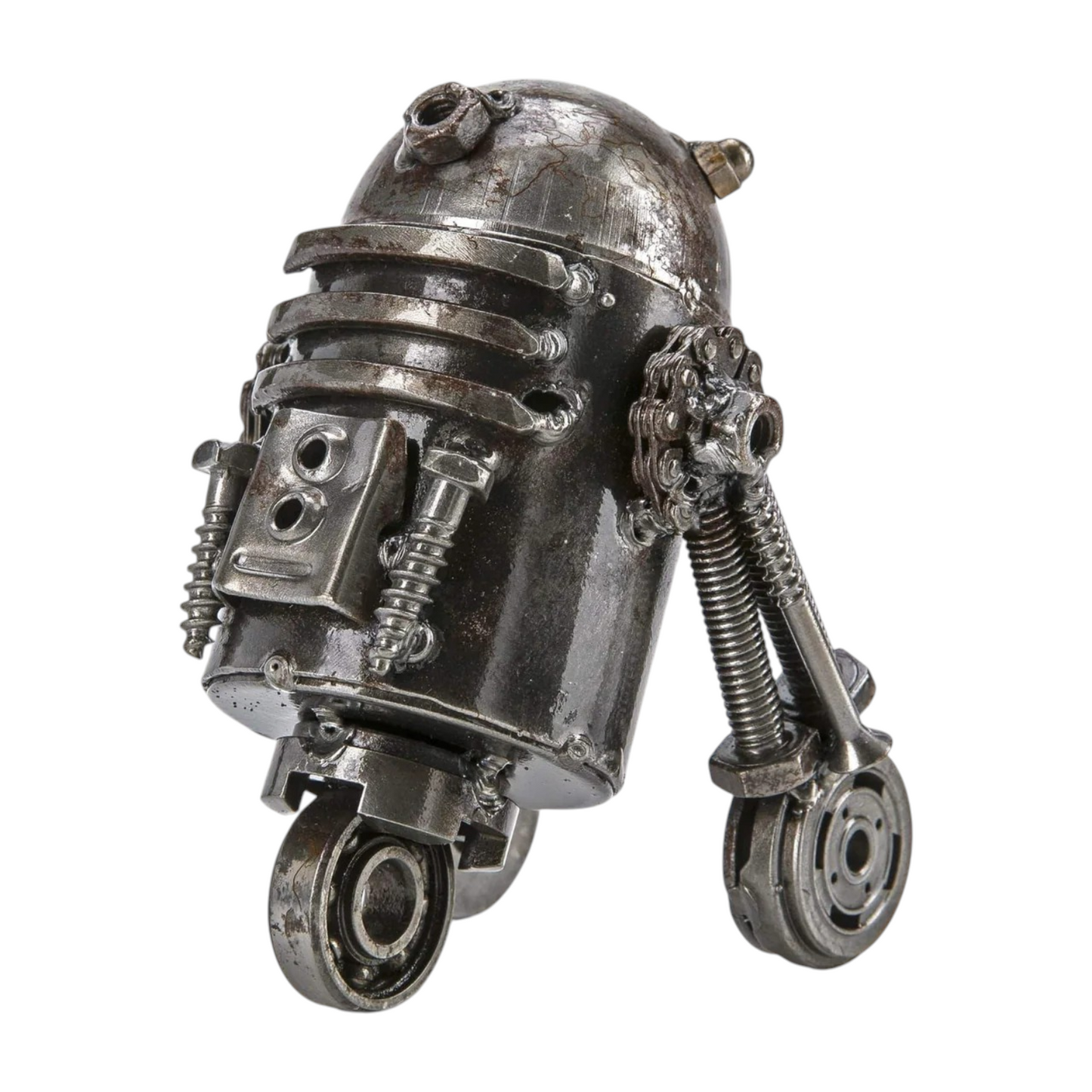 6" R2-D2 Recycled Metal Sculpture (Inspired by R2-D2)