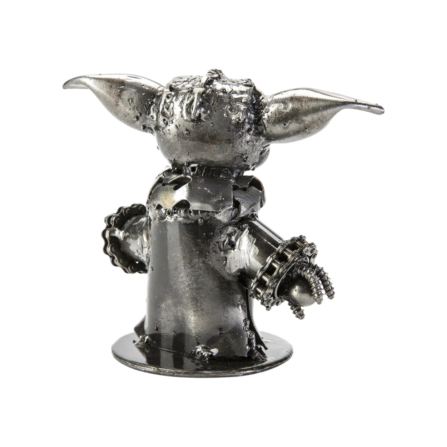5" Baby Yoda (Grogu) Recycled Metal Sculpture (Inspired by Baby Yoda)