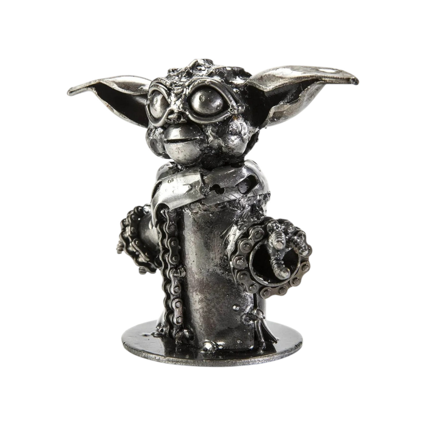 5" Baby Yoda (Grogu) Recycled Metal Sculpture (Inspired by Baby Yoda)