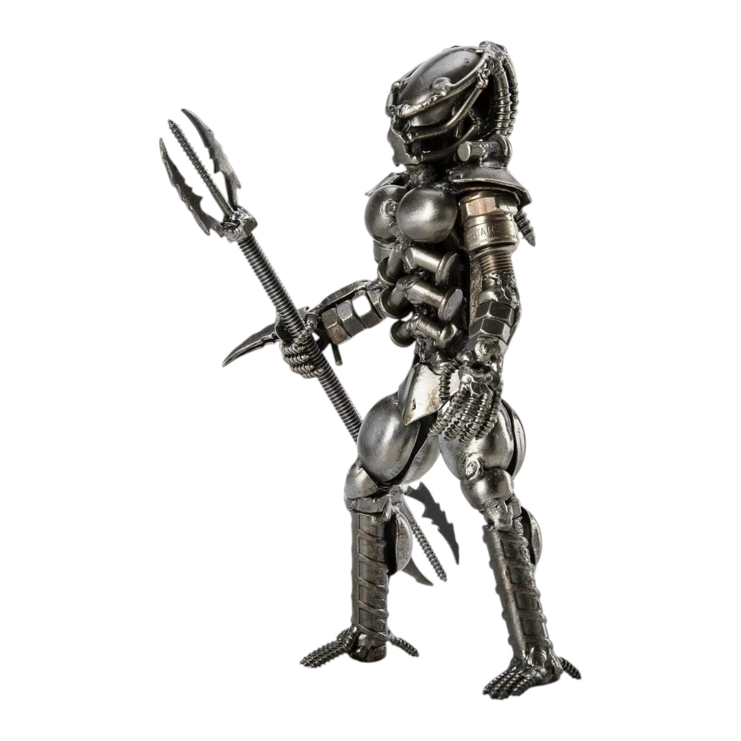 7" Predator Recycled Metal Sculpture (Inspired by Predator)