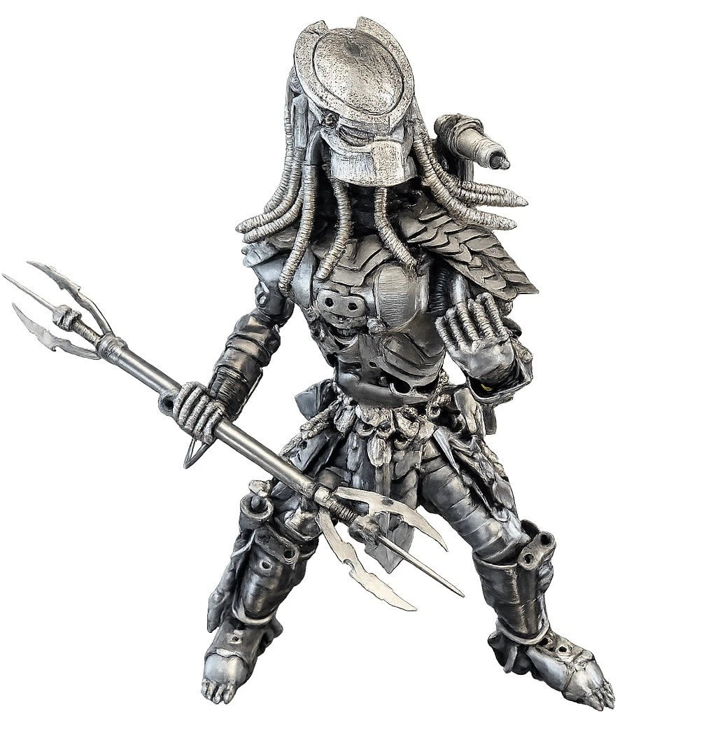 14" Predator Recycled Metal Sculpture (Inspired by Predator)