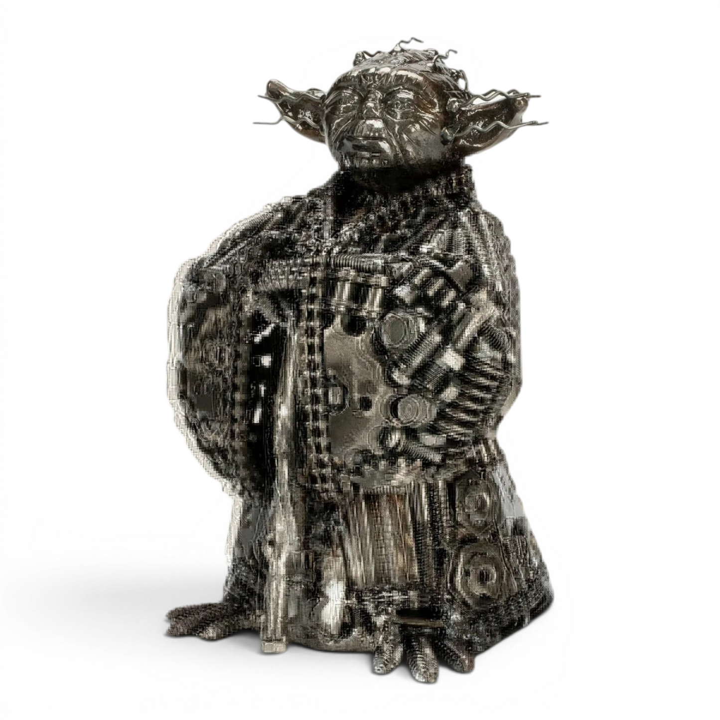 Yoda Recycled Metal Sculpture (Inspired by Yoda)